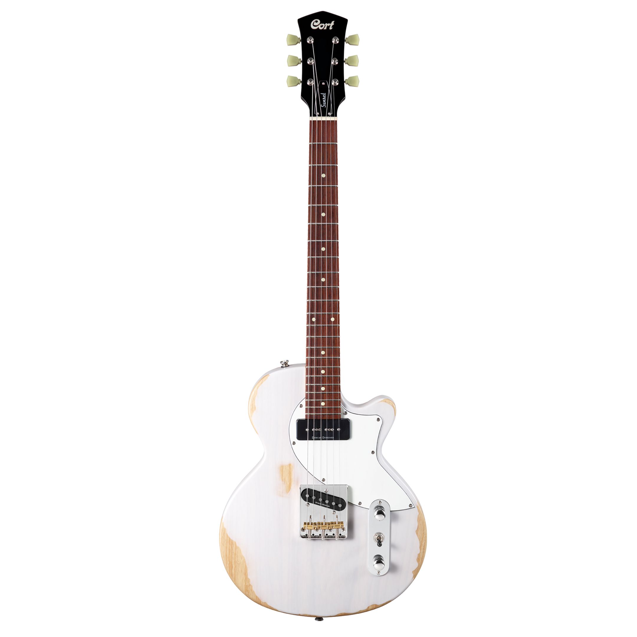 Cort Sunset TC Electric Guitar (White)